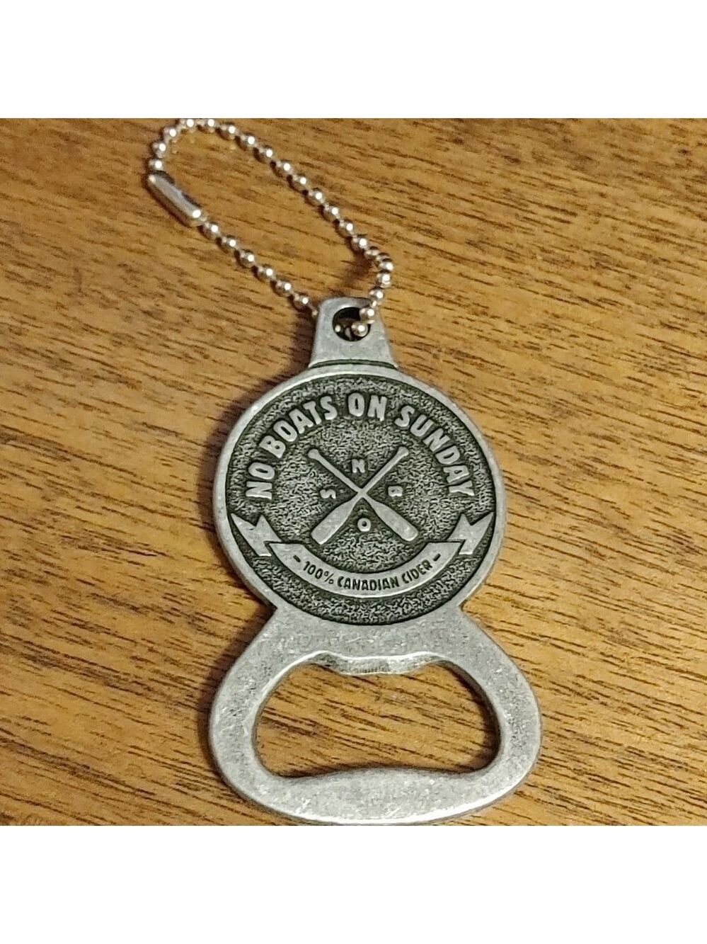 No Boats On Sunday Beer Bottle Opener Bottle Opener with Keychain OARS UP!
